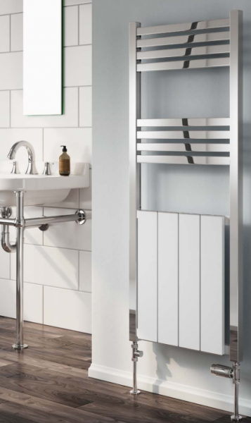 REINA Designe York Chrome & White Aluminium Radiator